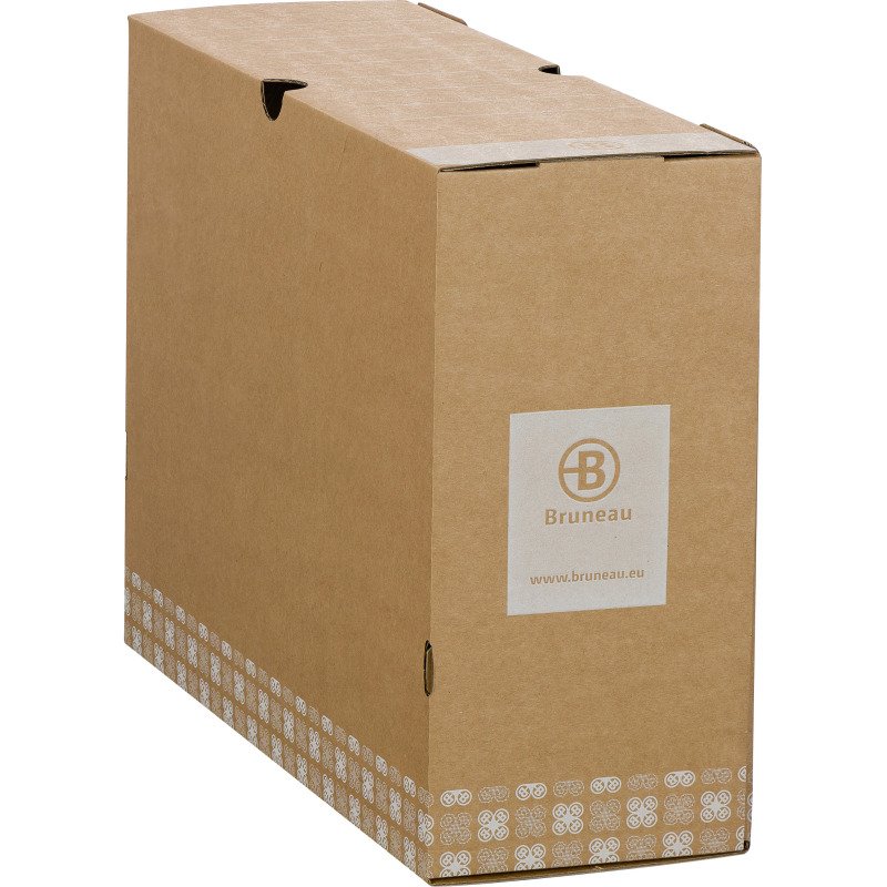 Boîte archives Carton Bruneau - Dos 12 cm - Brune