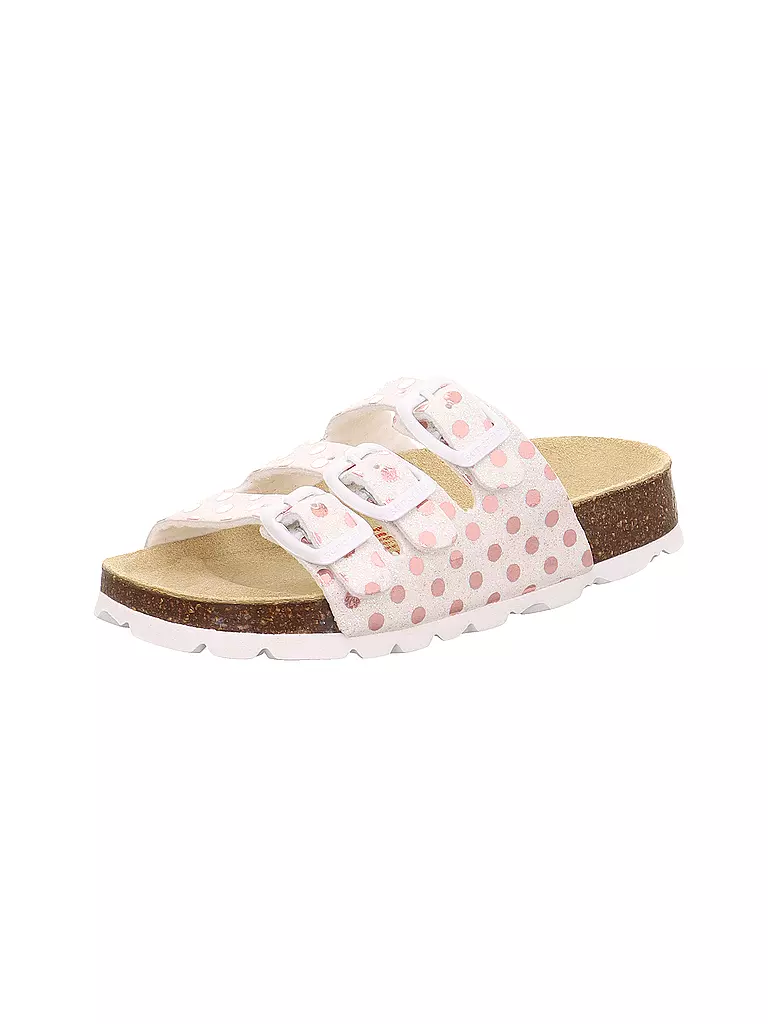 SUPERFIT Mädchen Hausschuhe - Pantoffel  weiss