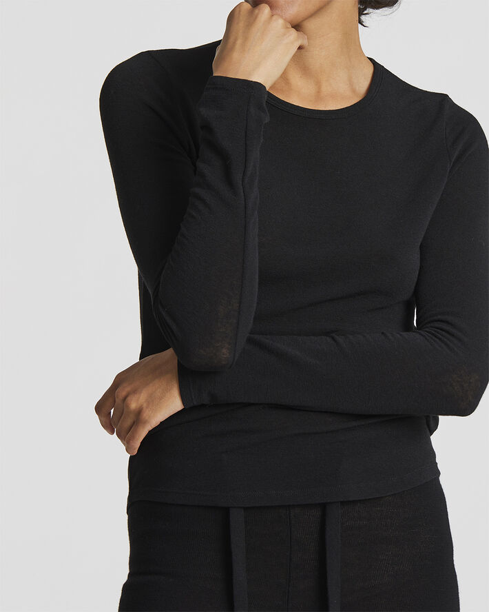 Gai&Lisva Thyra L/S Wool Top Black