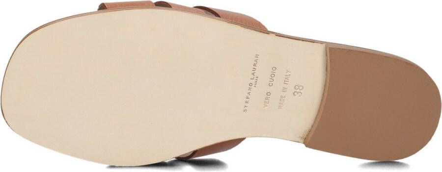 STEFANO LAURAN Slippers Dames 24152 Maat: 39 Materiaal: Leer Kleur: Cognac