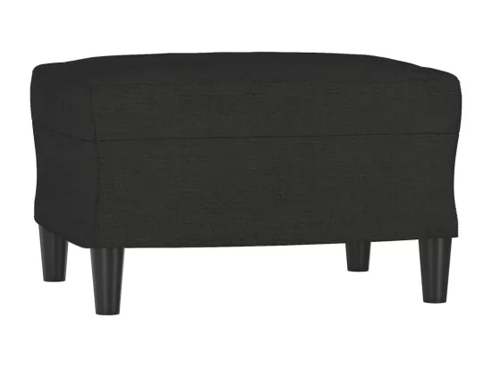 Repose-pied Noir 60x50x41 cm Tissu