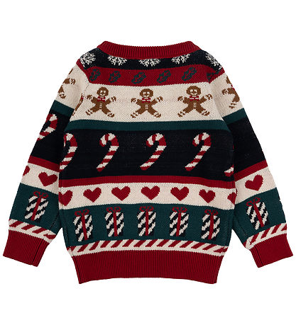 The New Siblings Bluse - Strik - TnsHoliday Jacquard - Multi Col