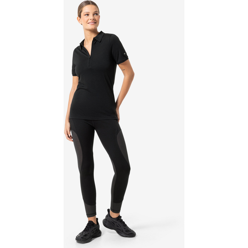 Super.Natural Damen Zip Polo T-Shirt