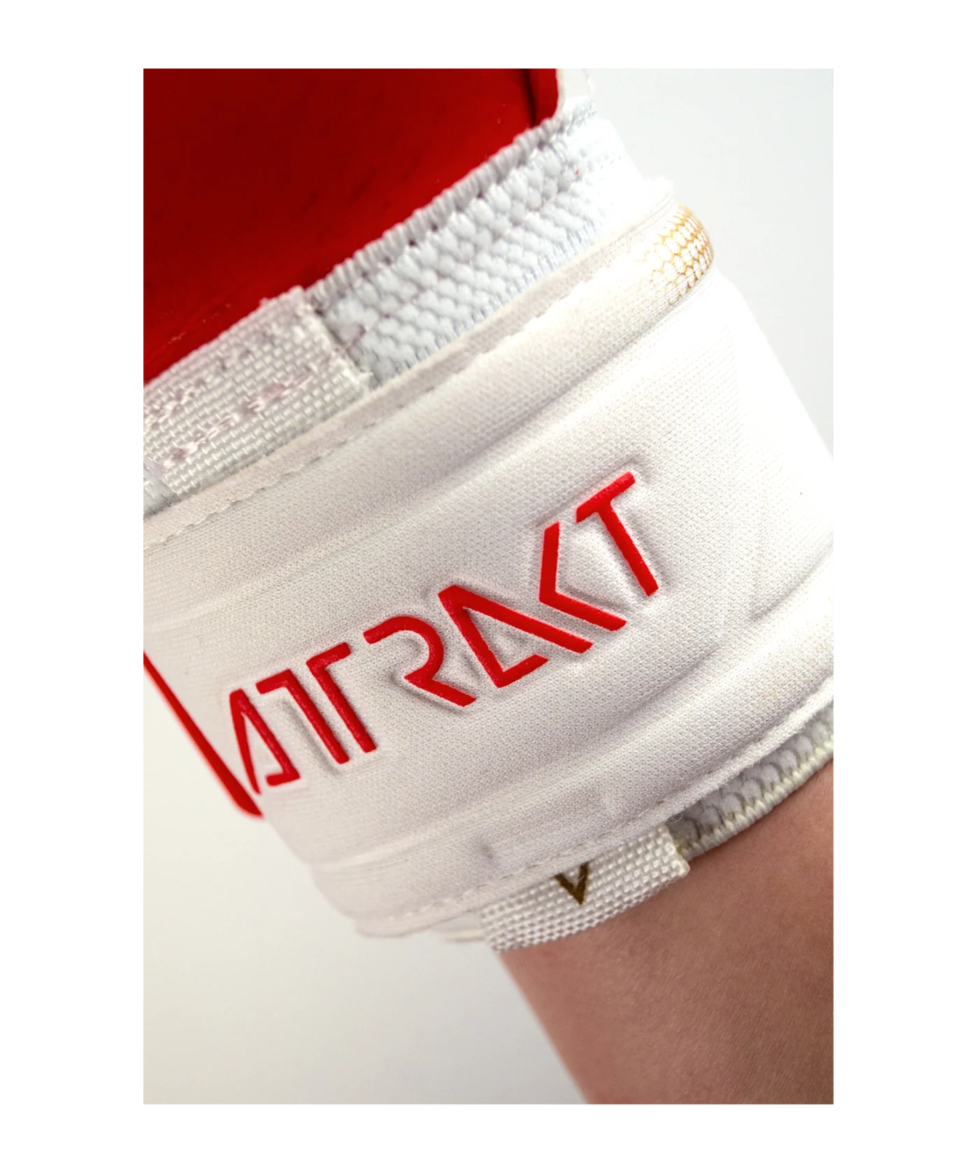 Reusch Attrakt Gold X Glueprint TW-Handschuhe Weiss Gold Rot F1011
