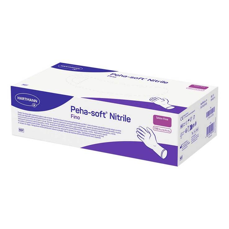 Peha Soft nitrile fino Untersuchungshandschuhe puderfrei unsteril M, 150 St