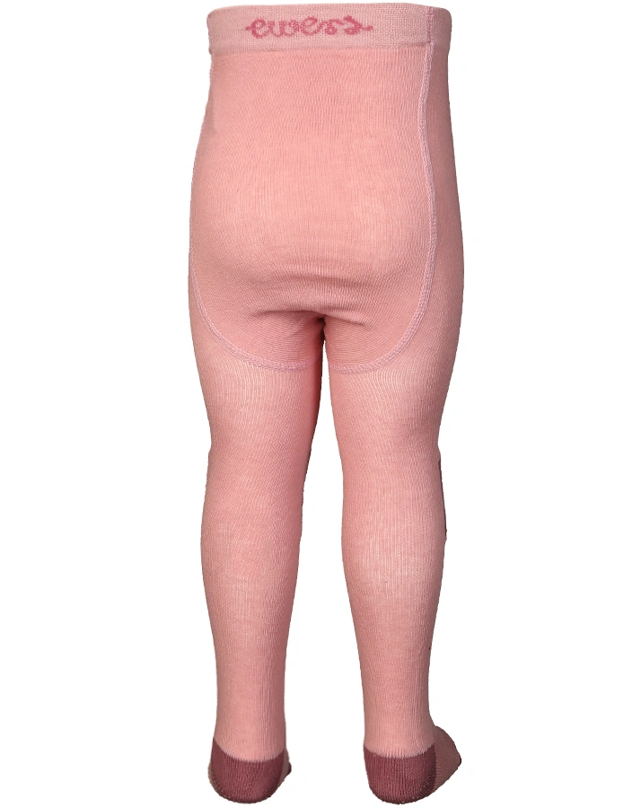 Krabbelstrumpfhose UNI mit ABS in altrosa