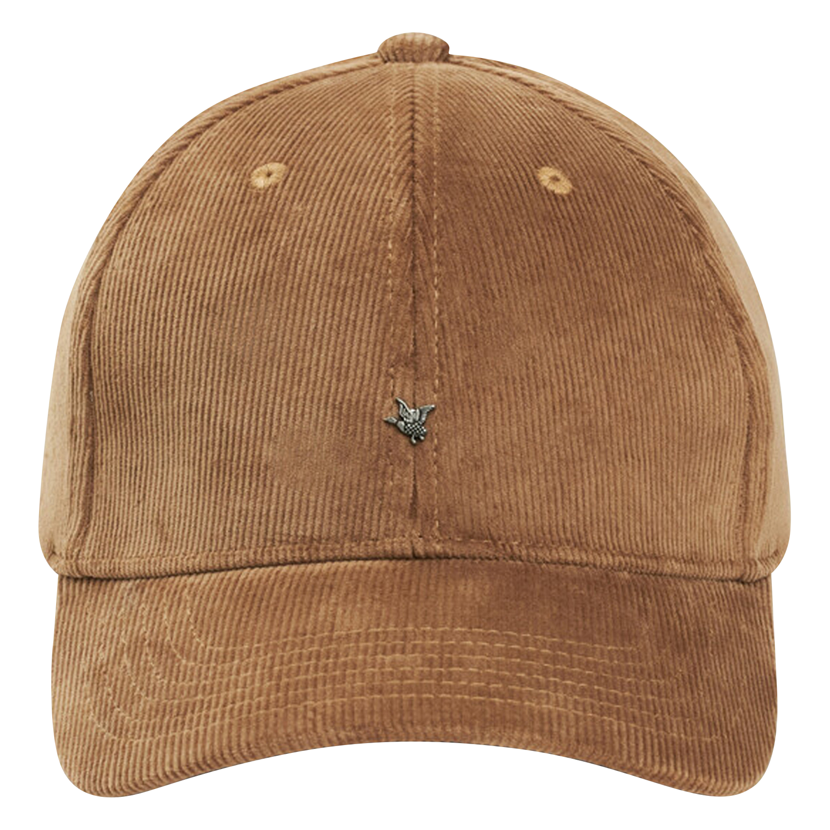 Casquette velours côtelé en coton mélangé | Marron