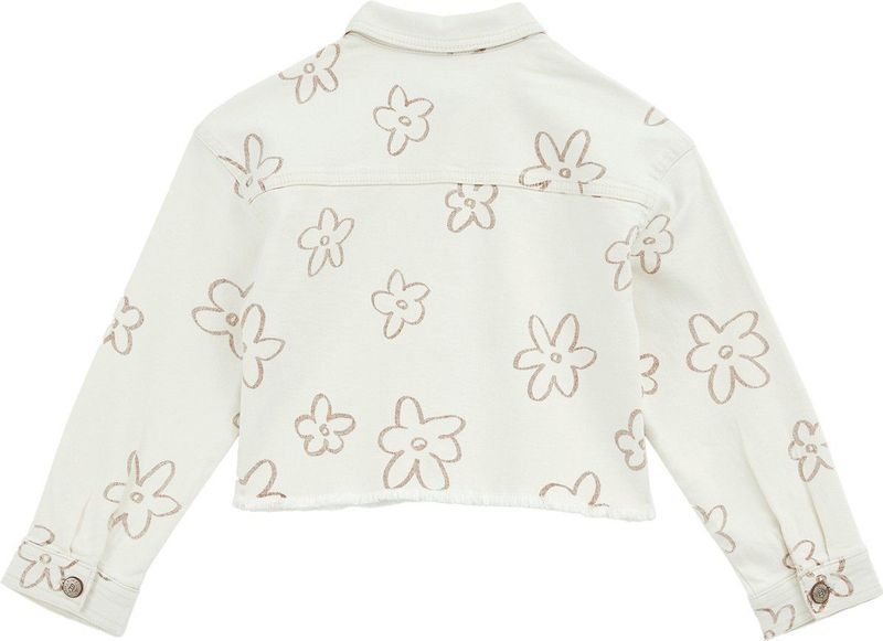 WE Fashion Tussenjas  bruin / offwhite