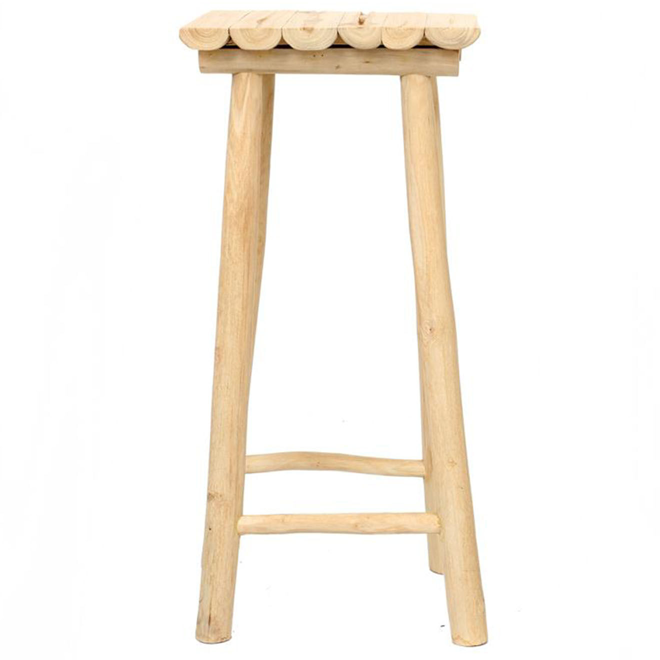 Bazar Bizar Tabouret de bar Island beige - D.35xH.75 cm