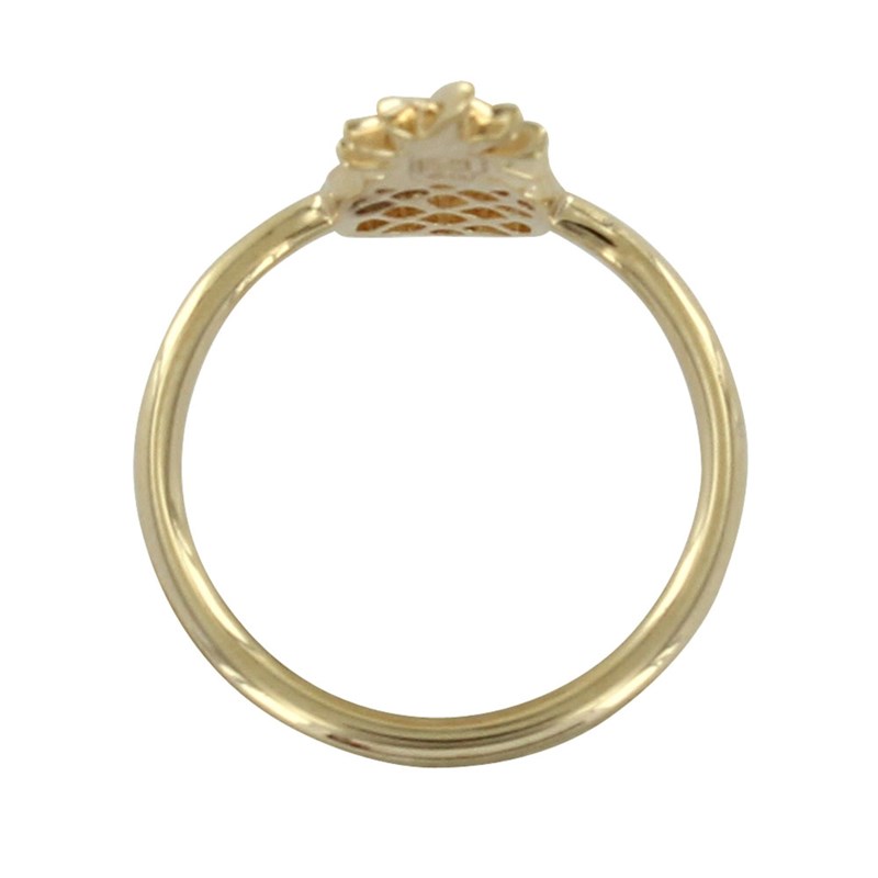 Bague Plaqué Or Ananas