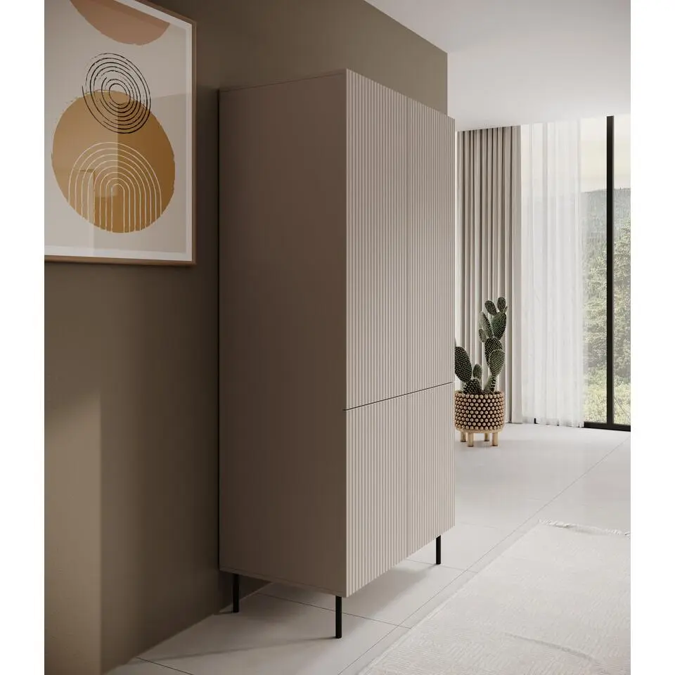 Meubella - Kledingkast Alex - Beige - 90 cm