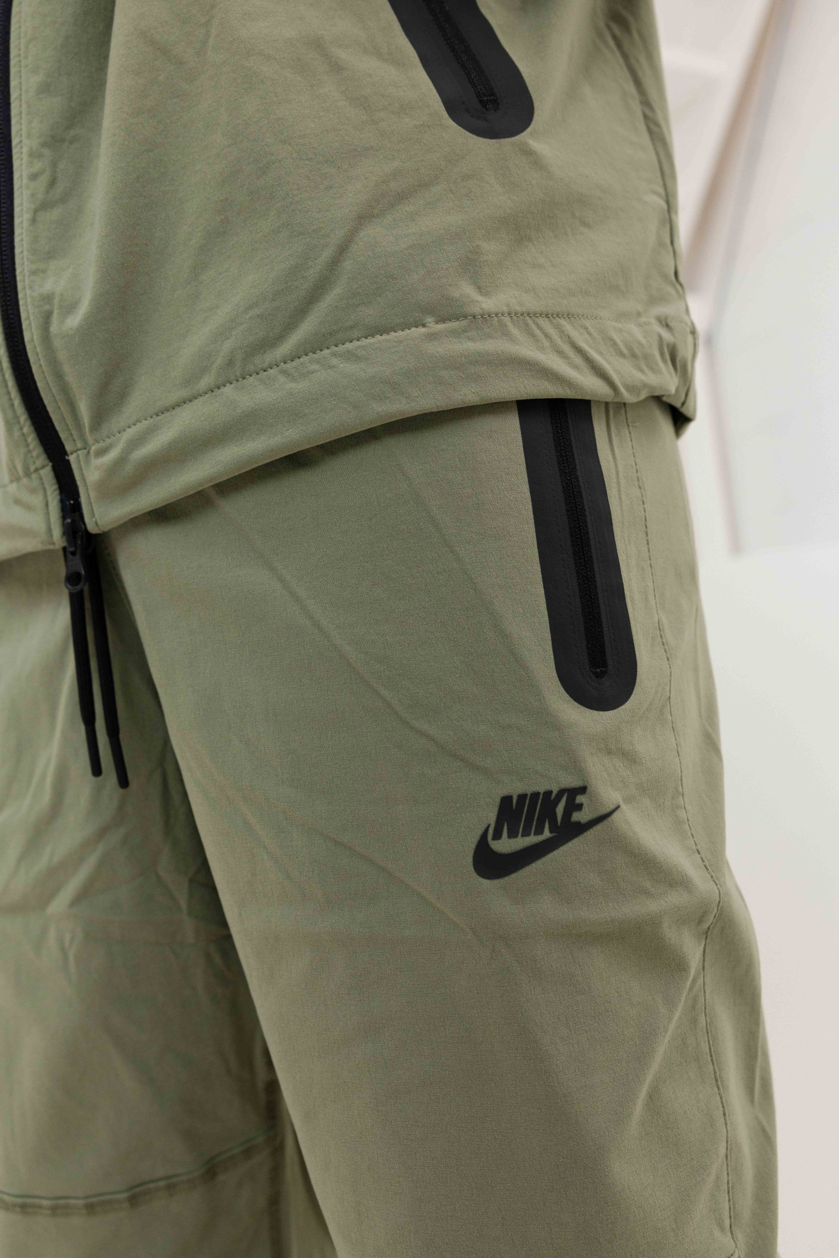 Nike Tech Woven Trainingspak Heren Donkergroen
