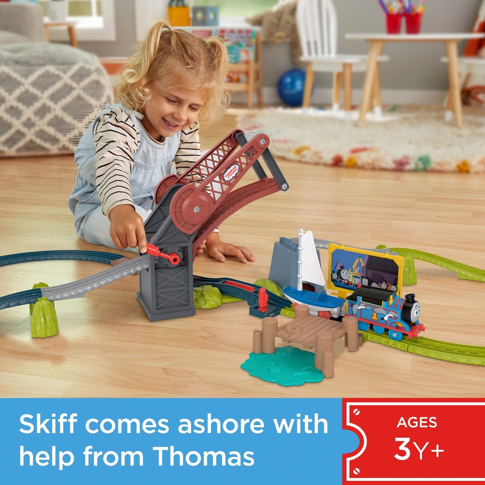 Thomas & seine Freunde Brückenlift Thomas & Skiff Gleisspielset