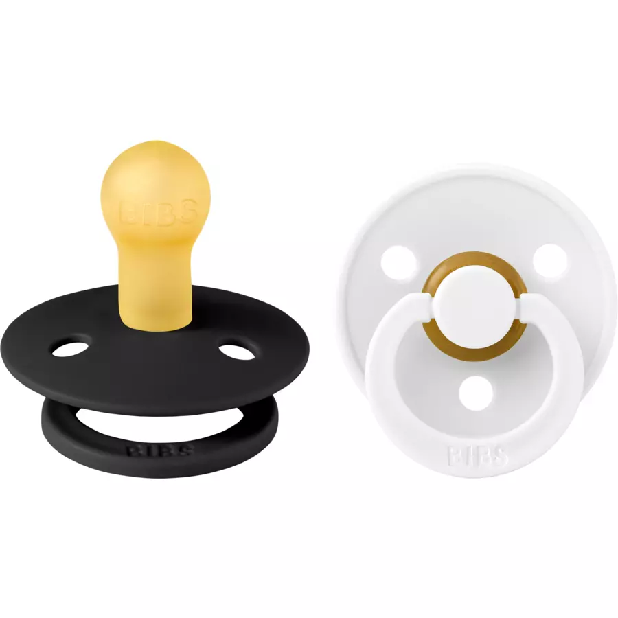 BIBS® Schnuller Colour BlackWhite 0-6 Monate, 2 Stk.