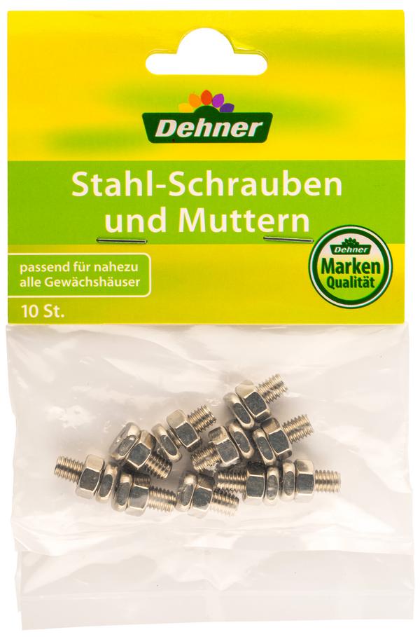 Dehner Schrauben- und Mutternsatz, quadratisch