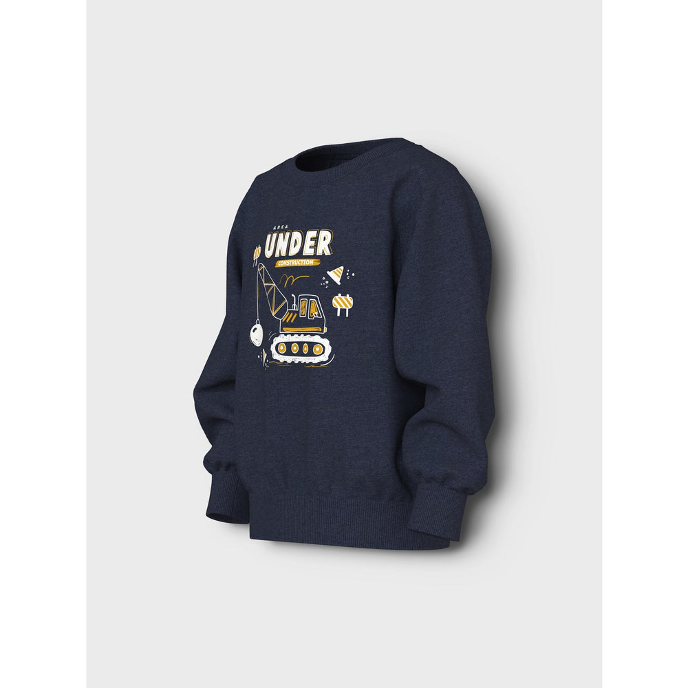 Køb Name It Navy Blazer Construction Nmmvion Ls Nreg Sweat Unb