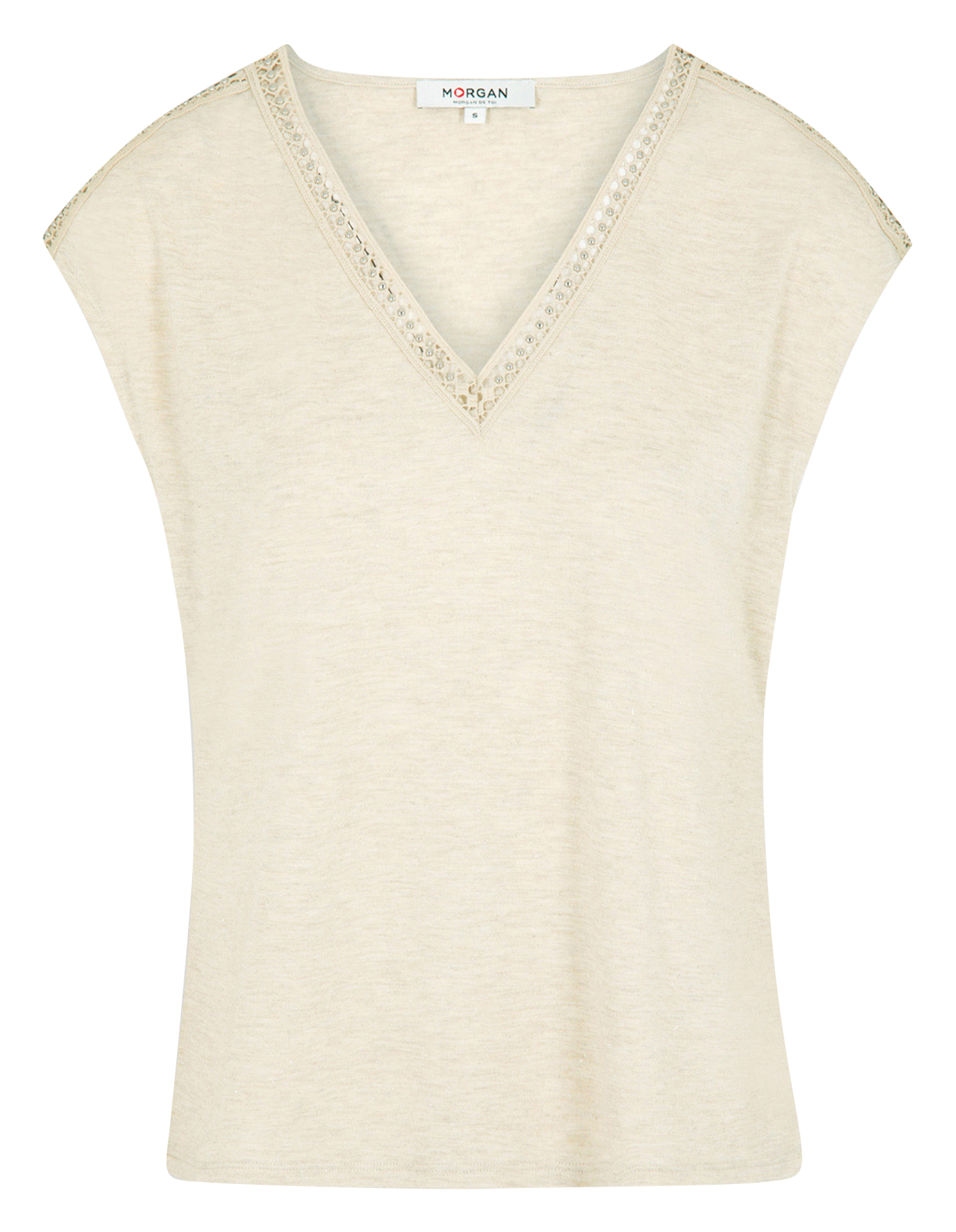DEKISS - T-shirt droit manches courtes | Beige
