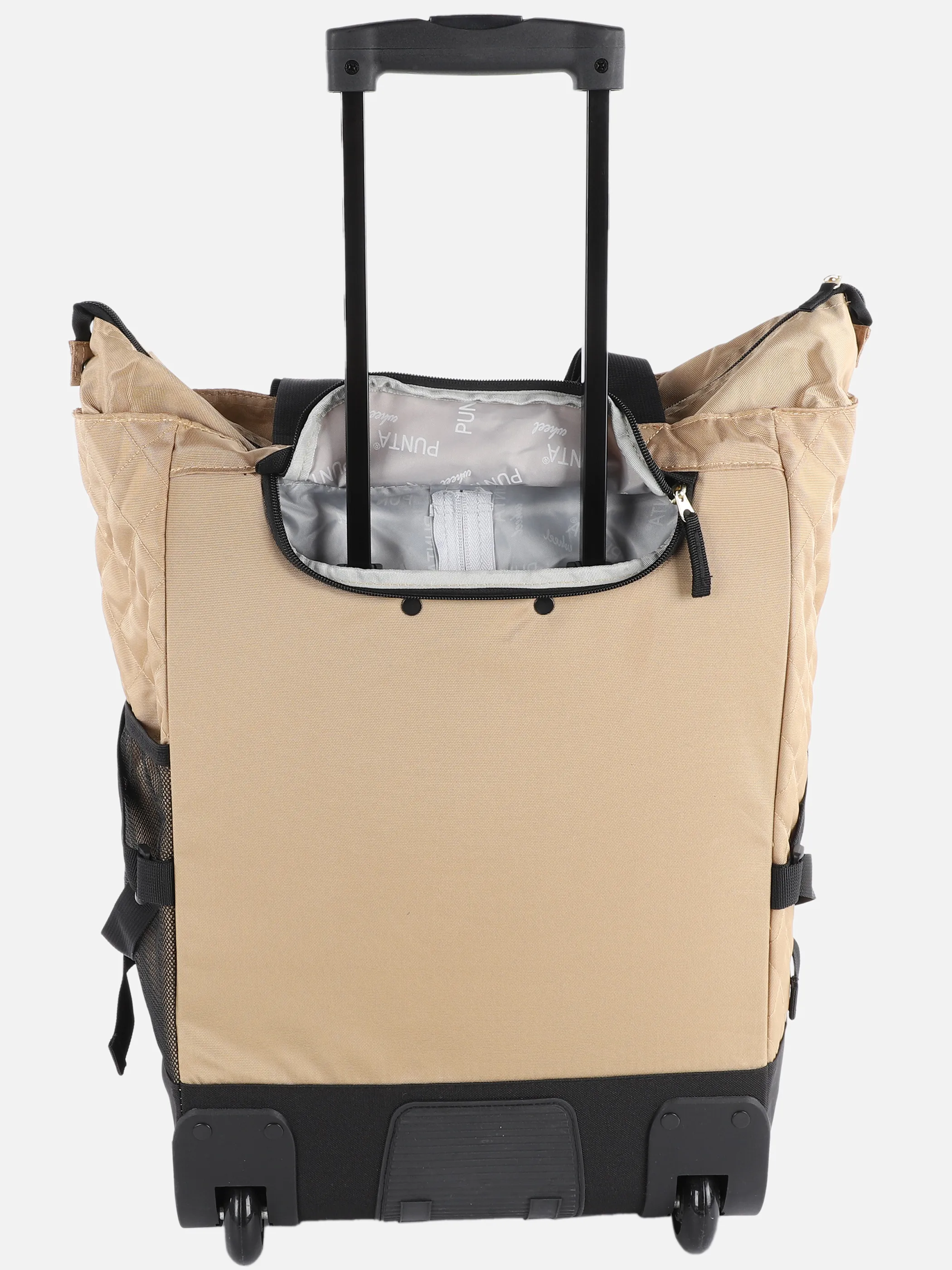 Tasche zum Rollen mit vielen Details
