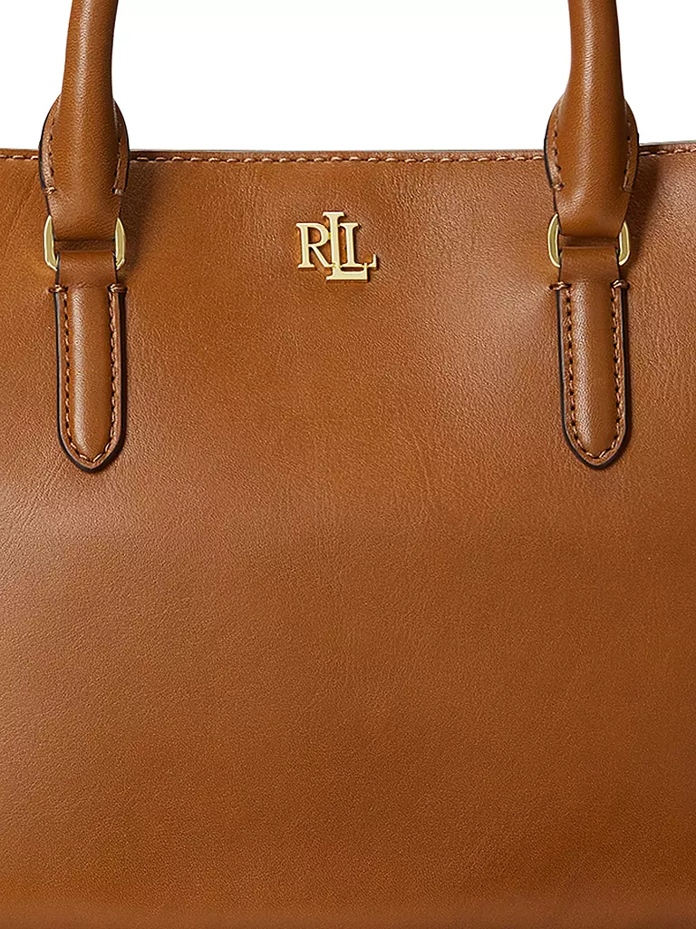 LAUREN RALPH LAUREN Ledertasche - Henkeltasche MARCY 26 Small braun