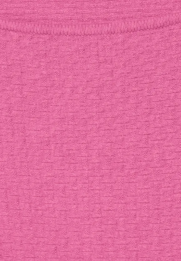 Struktur Strickpullover - cozy pink melange