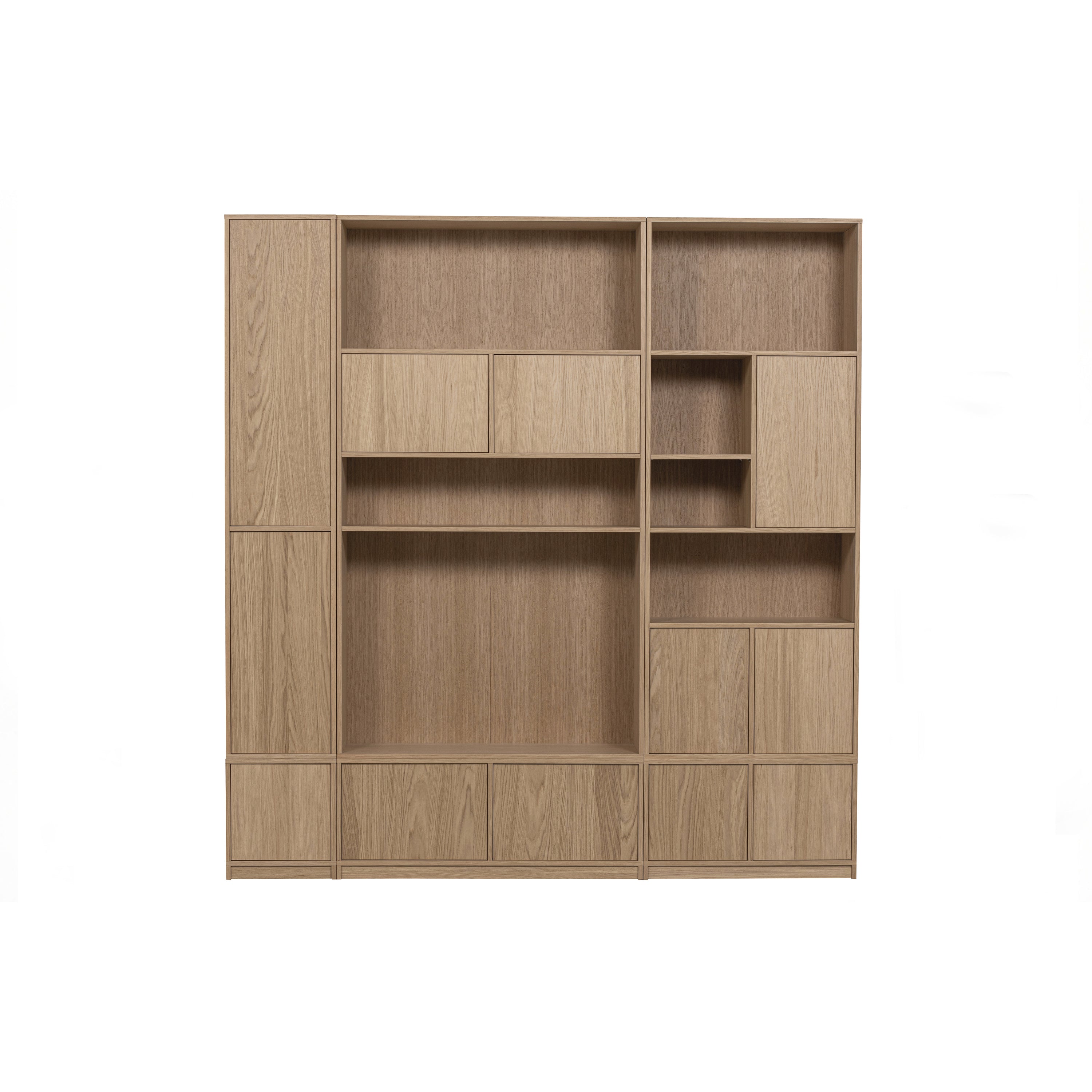 vtwonen Modulair Onderkast Eikenhout Fineer - Dubbel - B 110 cm