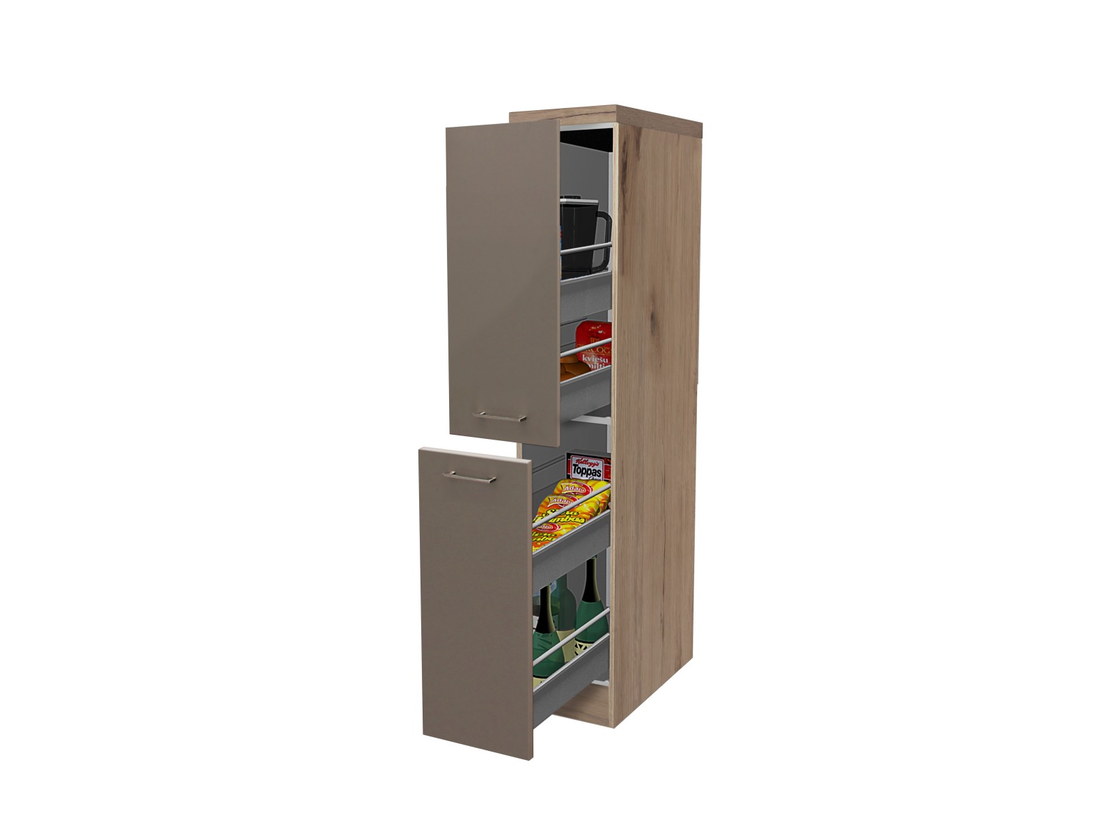 Demi-Apothekerschrank RIVA - Quarz-Cubanit-San Remo - 30 cm