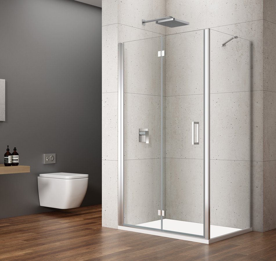 Gelco Loro douchecabine met vouwdeur 90x90cm chroom