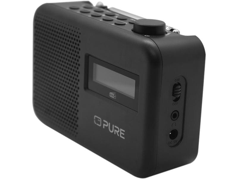 Pure DAB  Radio Elan One2 Schwarz Portables DAB /FM-Radio mit Bluetooth 5.1 für den täglichen Gebrauch