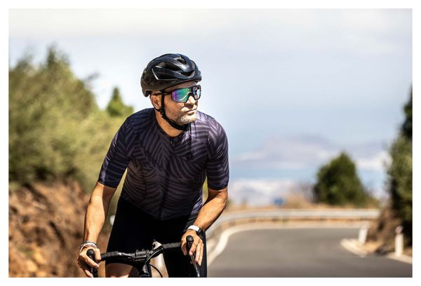 Maillot Manches Courtes Velo Rogelli Jungle - Homme - Gris