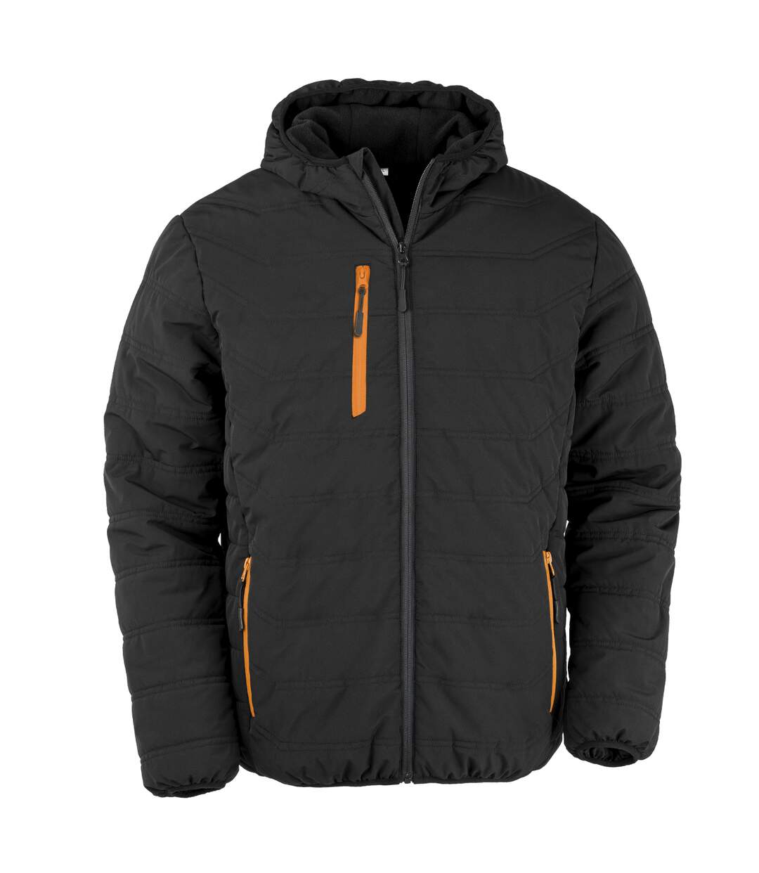 Result Genuine Recycled Veste d'hiver matelassée pour hommes Compass (Noir/Orange) - UTBC4959