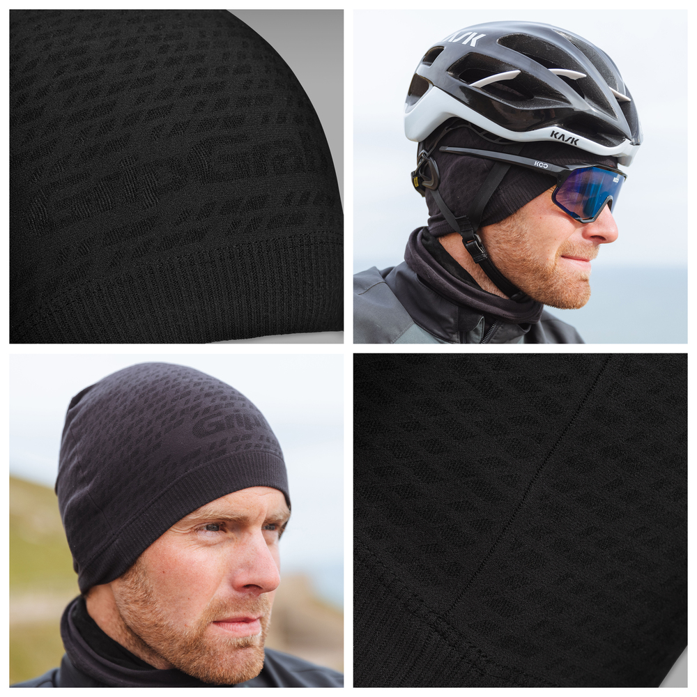 GripGrab Freedom Warp Knitted Hue Sømløs Sort
