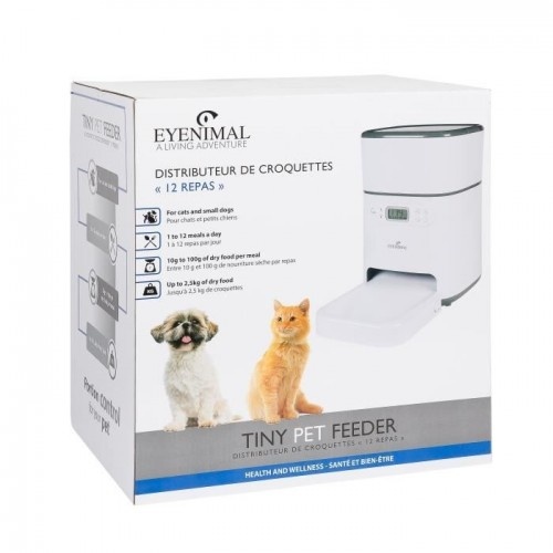 Eyenimal Tiny Pet Feeder, alimentador automático para cães e gatos.