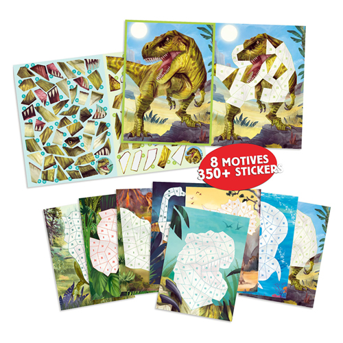 Dino World Nummer Stickers Stickerboek