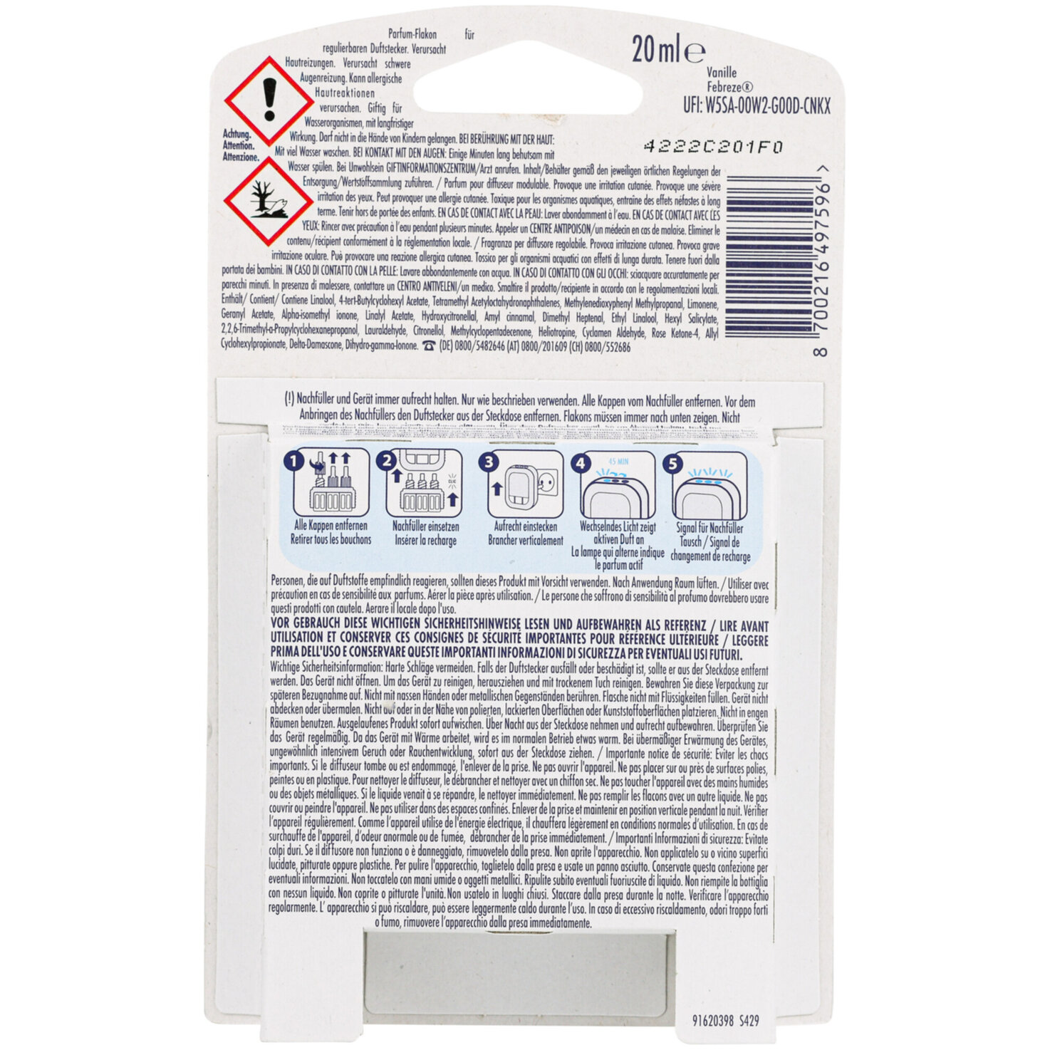 Febrèze Duftstecker Refill Vanille