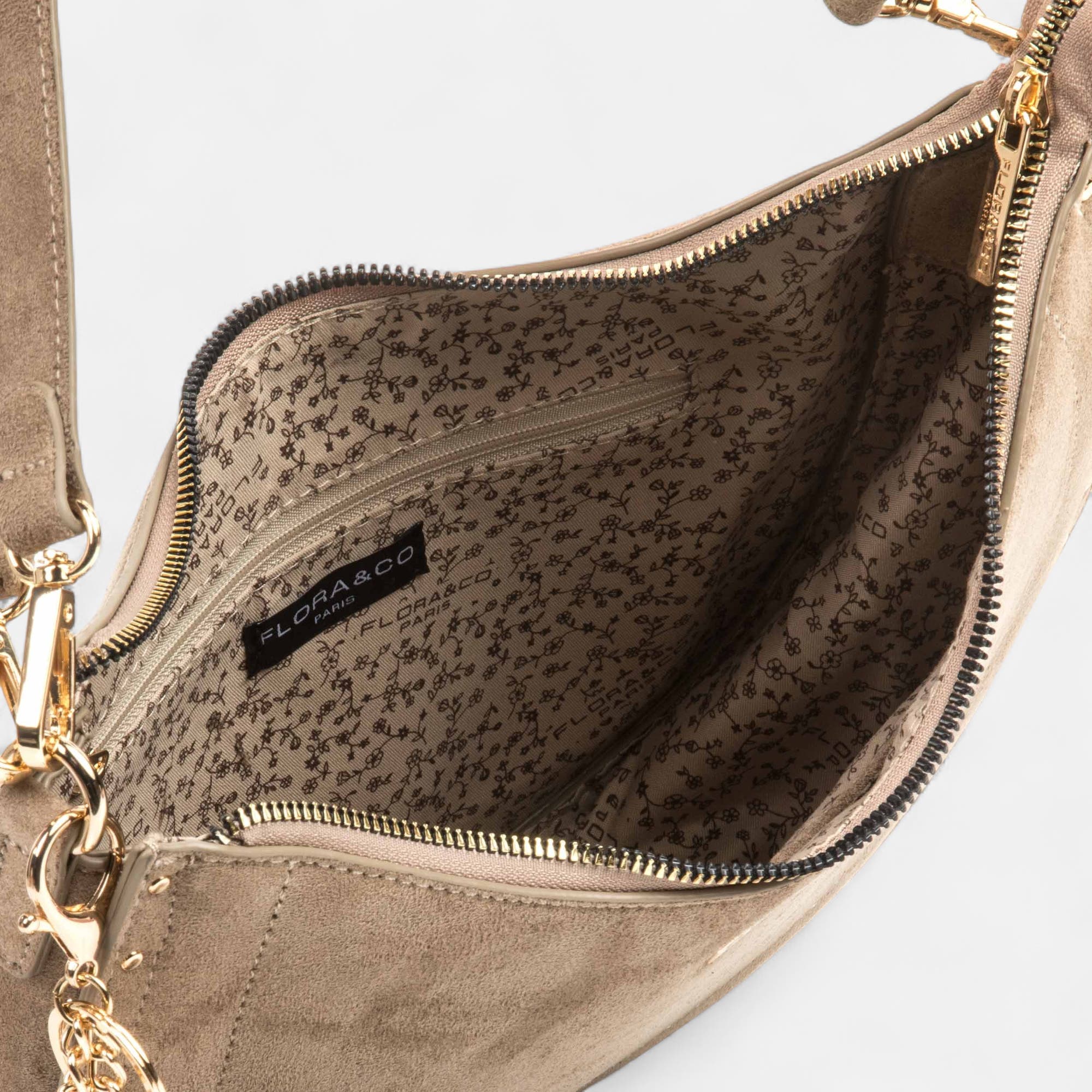 Sac bandoulière taupe