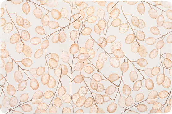 Intratuin placemat Flower beige 45 x 30 cm