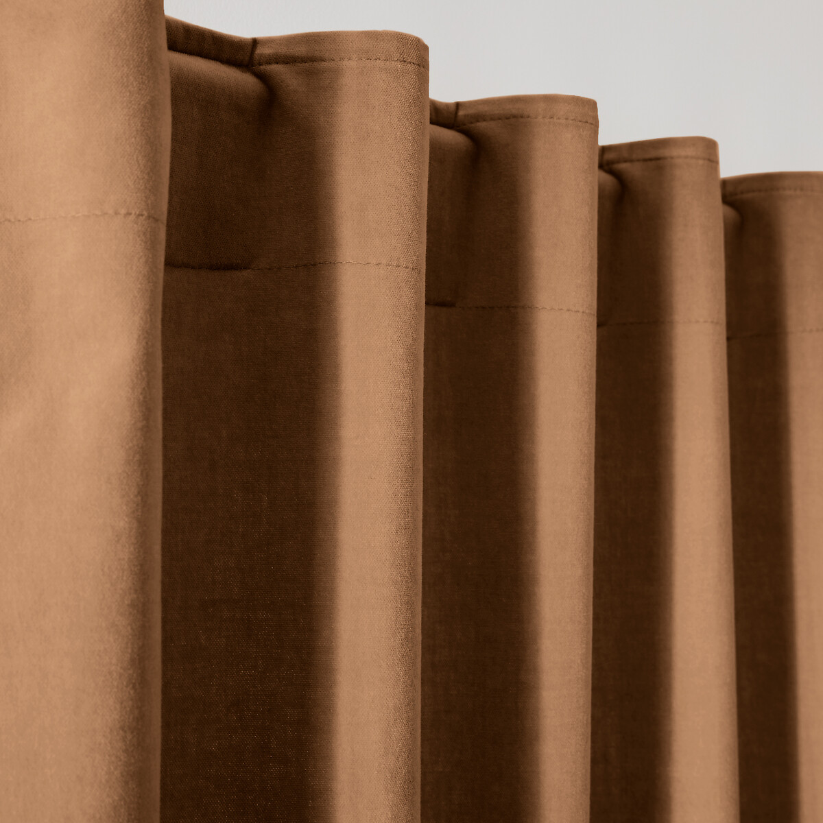 LA REDOUTE INTERIEURS<br>Cortina de veludo com acabamento em laços ocultos, Veludo