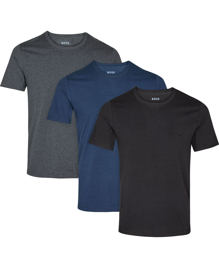BOSS TShirt RN 3P Classic Open blue