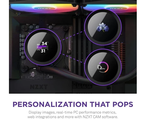 NZXT Kraken 240 Black RGB fans