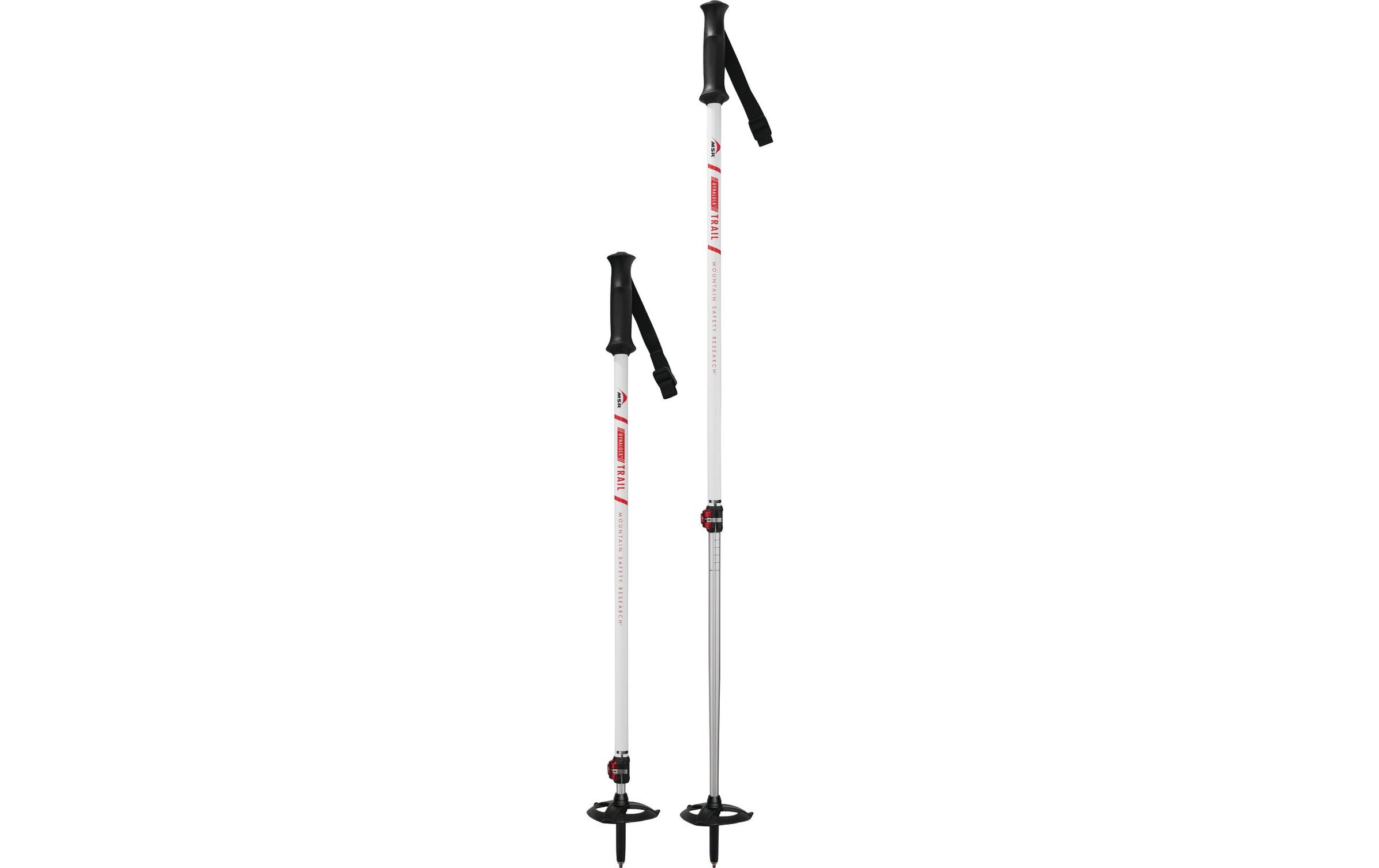 Schneeschuhwanderstöcke Poles DynaLock Trail, 80-140 cmZweiteiliger Skistock aus Aluminium
