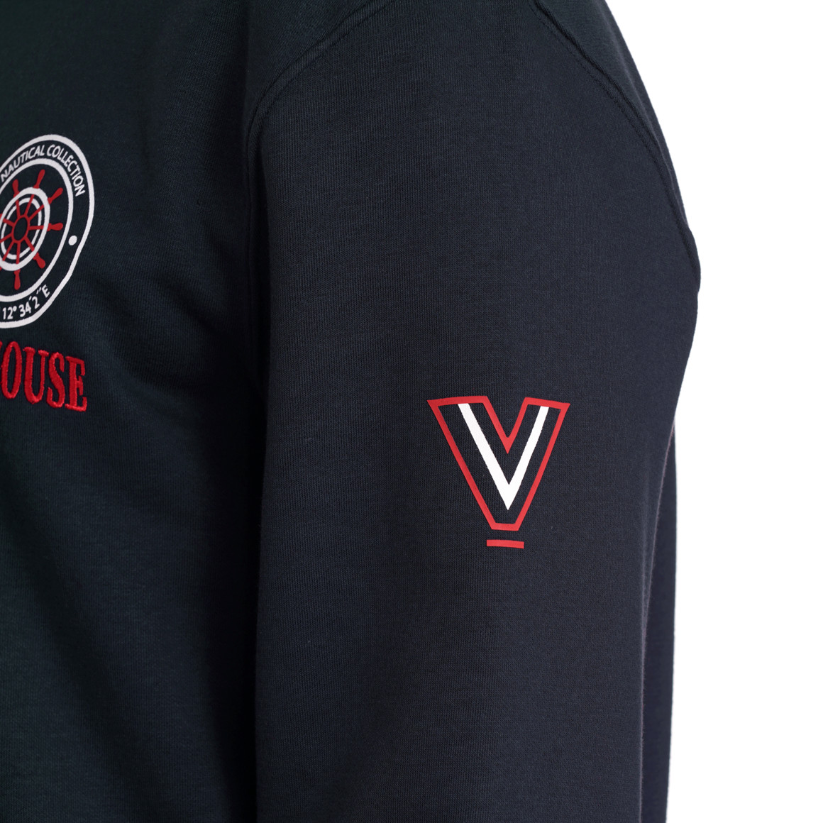 VanVaan Herren Sweatshirt mit Brust-Print dunkelblau