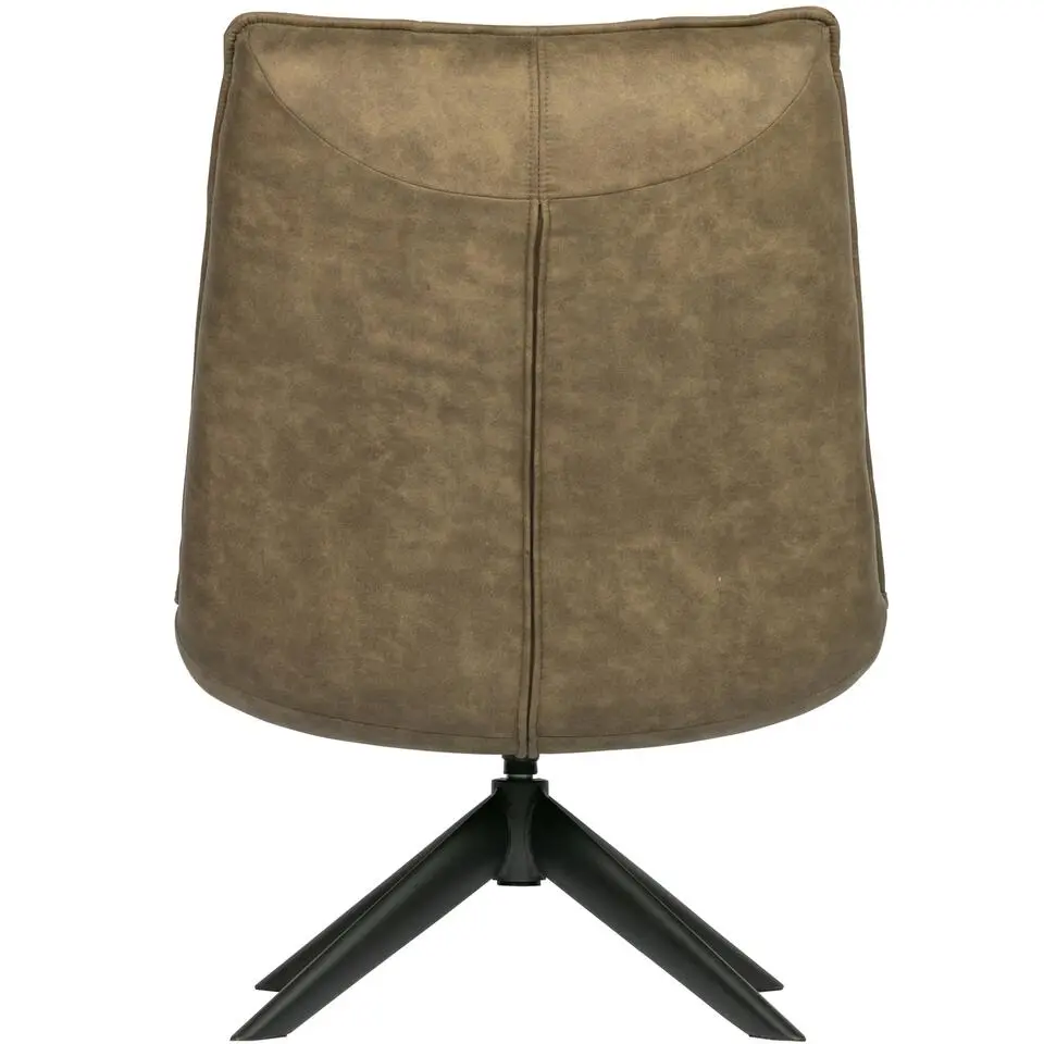 WOOOD Jouke Draaifauteuil - Kunstleer - Groen - 97x70x85