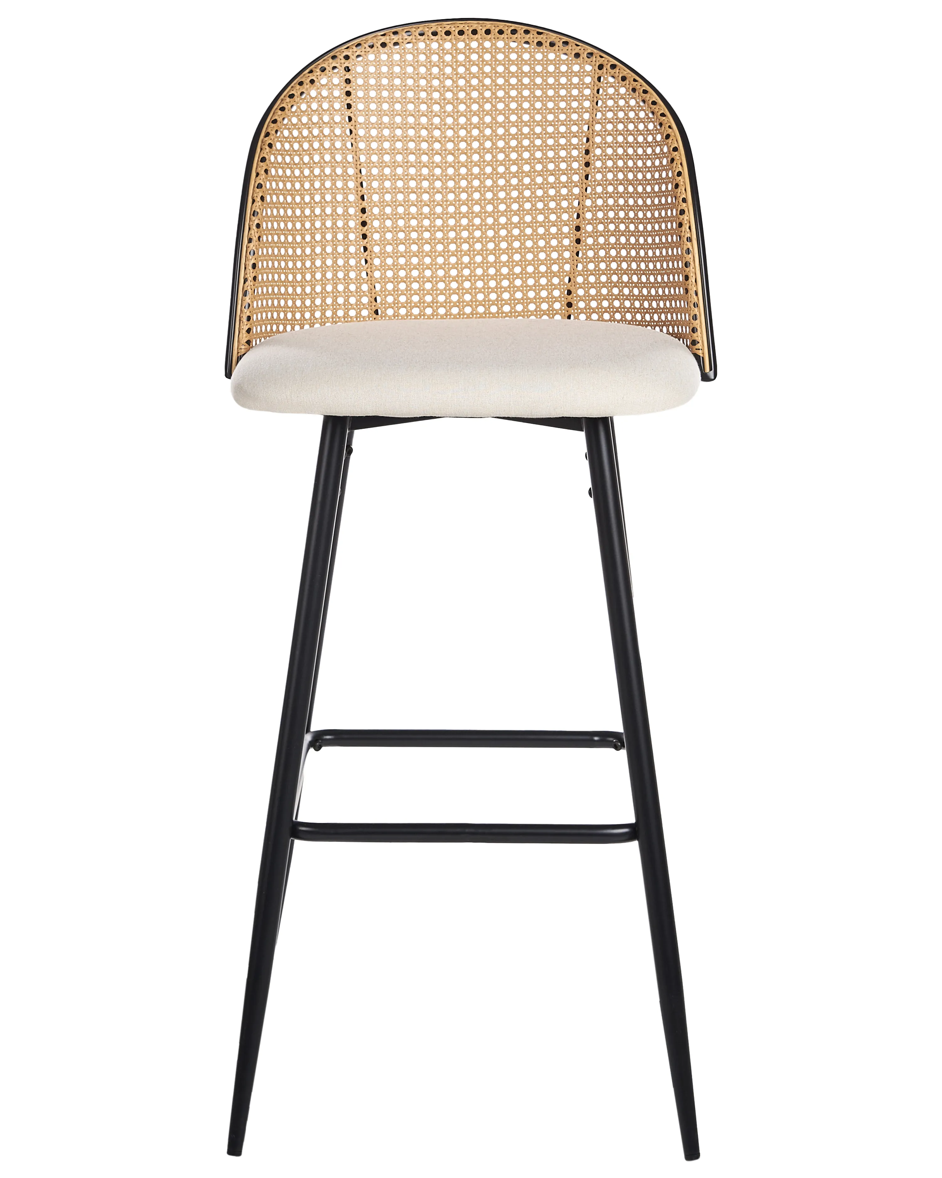 Set van 2 barstoelen CORNELL Metaal Zwart