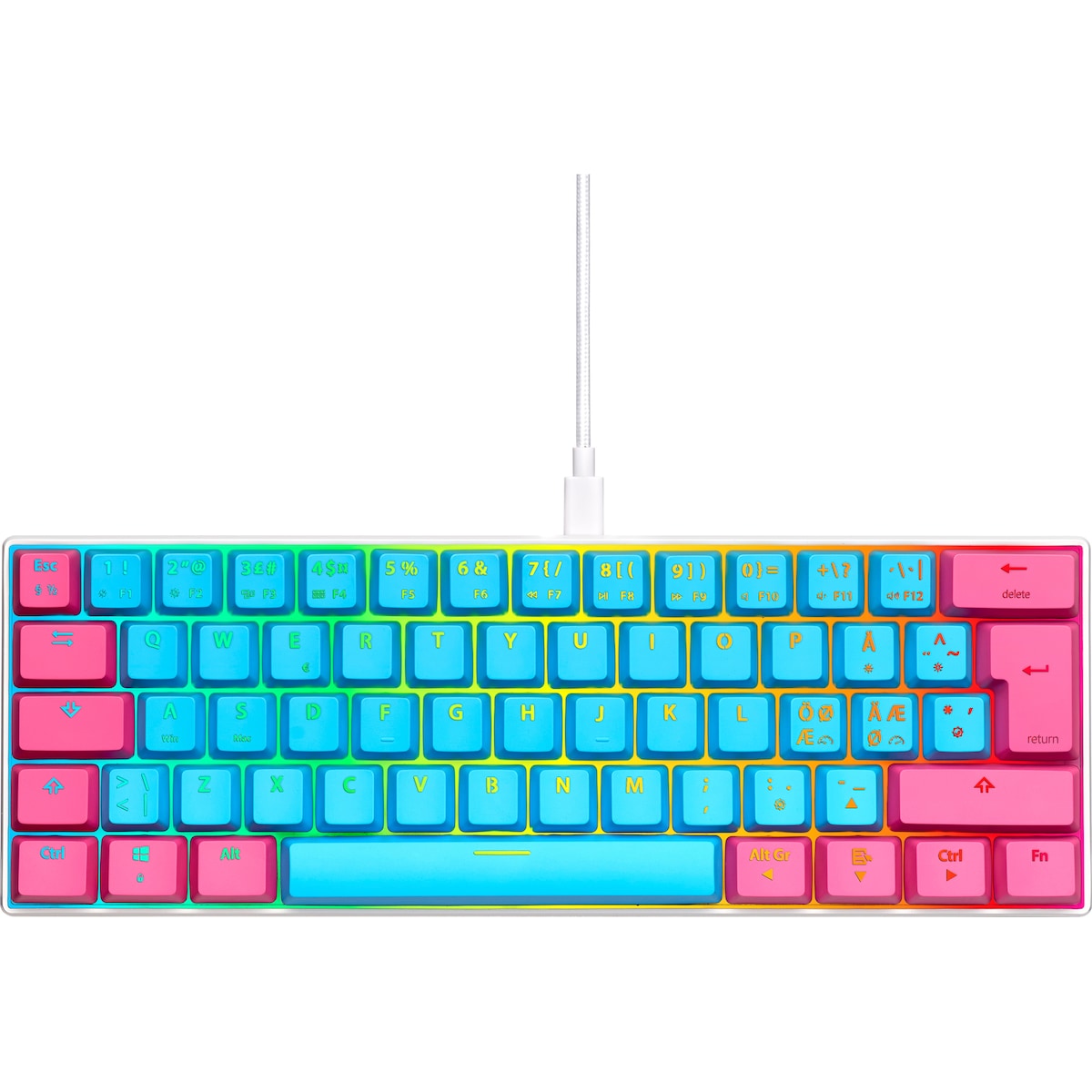 NOS C-450 Mini PRO RGB gamingtastatur (lollipop)
