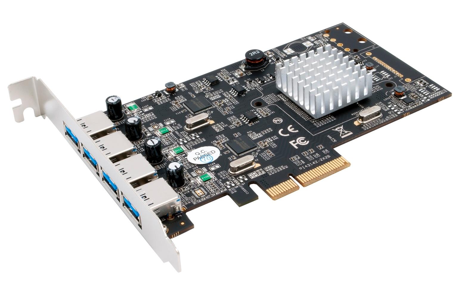 PCI-Express-Karte EX-12004-2<br>PCIe-Karte mit 4 USB-A Anschlüssen