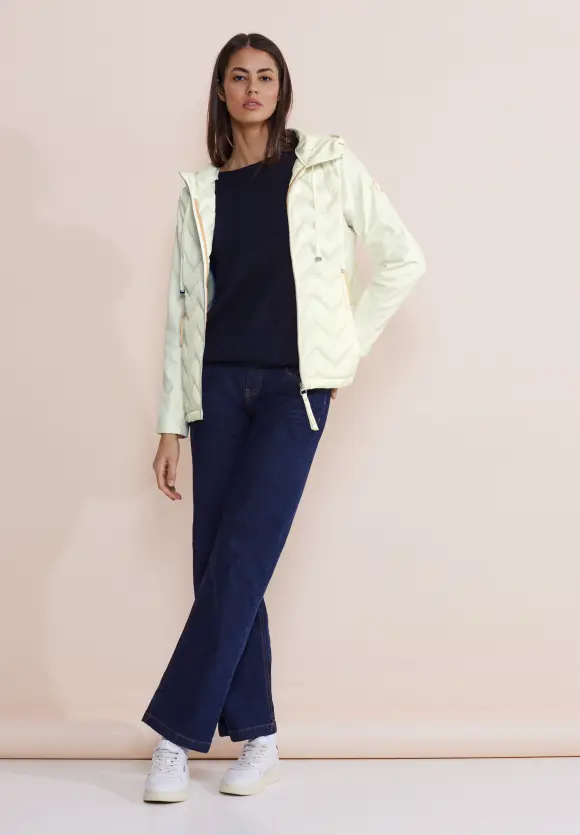 Softshell Jacke - snow cream