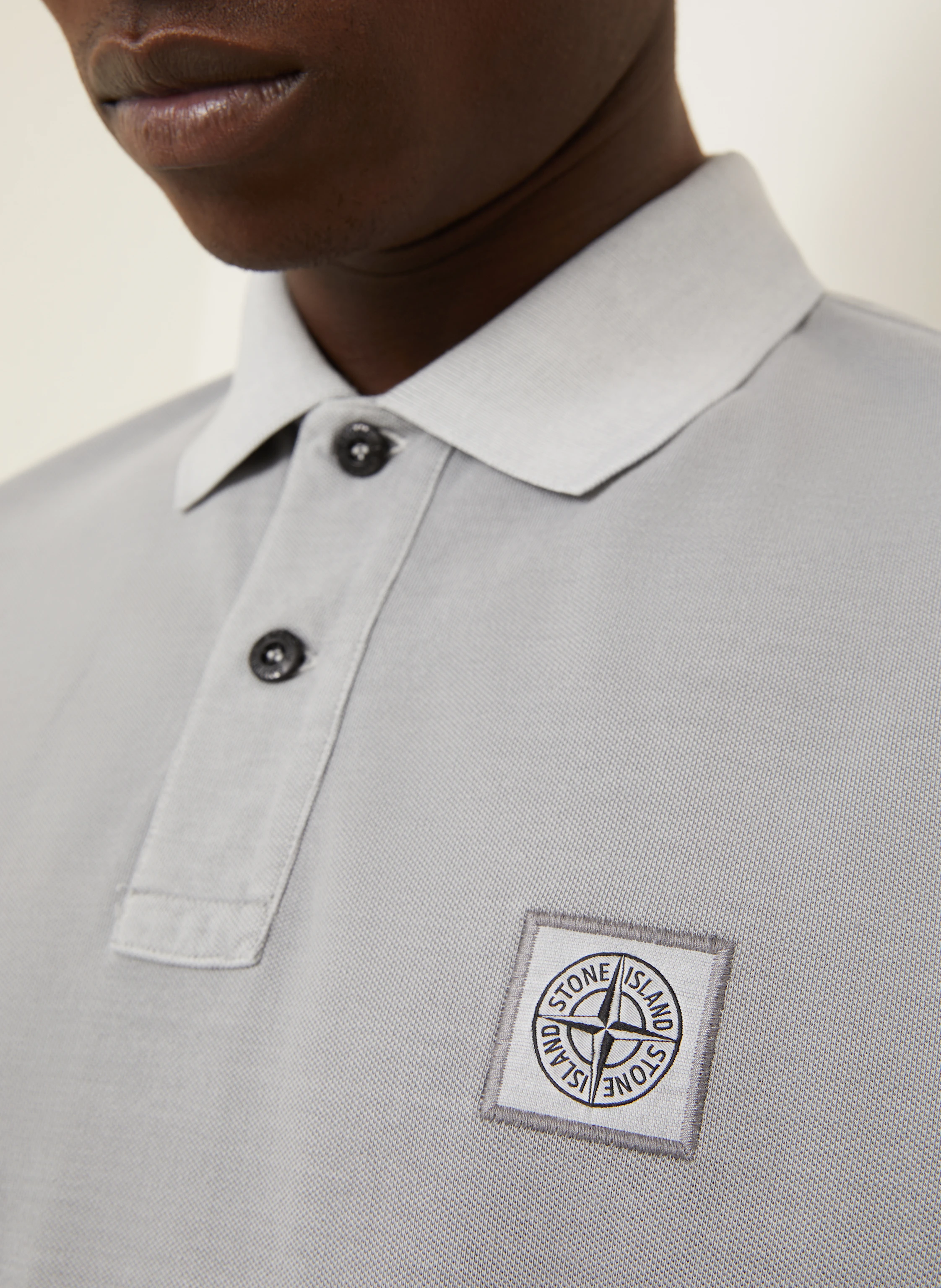 STONE ISLAND Piqué-Poloshirt Slim Fit