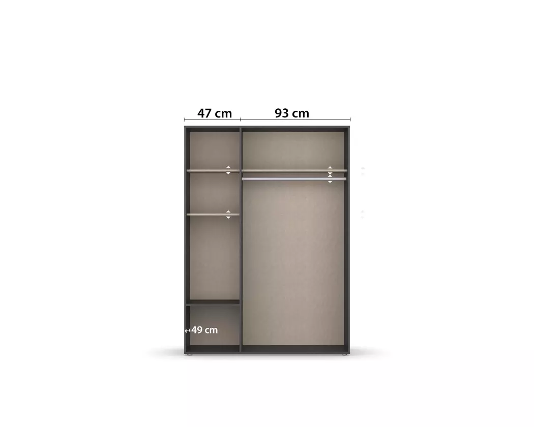 Kleiderschrank Voyager 140 x 194 cm