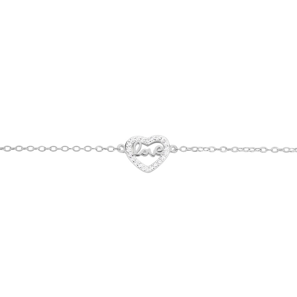 Bracelet Delicata Argent Blanc Oxyde De Zirconium