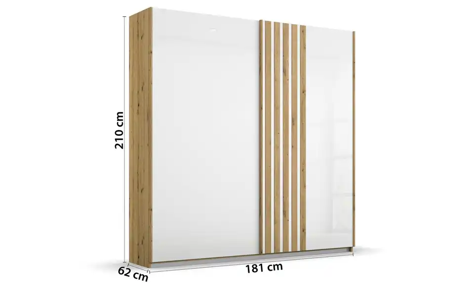 Schwebetürenschrank Mosbach 2 Stück 181 cm